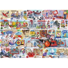 Gibsons Space HoppersScooters 1000pc Puzzle