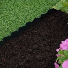 Smart Garden Plastic Lawn Edging - 10cm x 10m