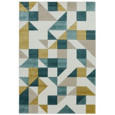 Asiatic Sketch Shapes SK03 Machine Made Rug - Green