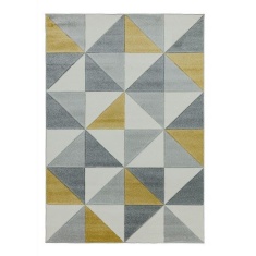 Asiatic Sketch Cubic SK06 Machine Made Rug - Ochre - Yellow