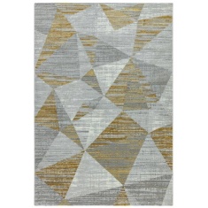 Asiatic Orion Blocks OR12 Machine Made Rug - Yellow