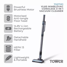 Tower VL60 NimbleVac Cordless Handheld Vacuum