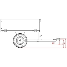 The Handy THGT500 225kg Towed Trailer
