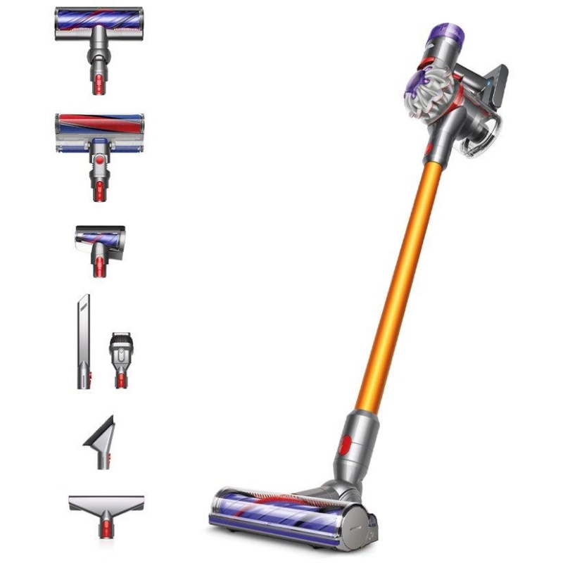 Dyson V8 Absolute-2023 Cordless Stick Vacuum Cleaner - Silver/Yellow
