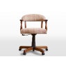 Wood Bros Old Charm Captains Chair (Moon H/Tweed Fabric) (Oc3032)