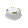 Addis Twin Material Soft Touch Bowl - White & Green