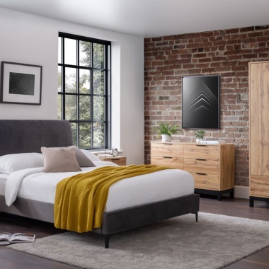Julian Bowen Bali Light Oak Bedroom Collection