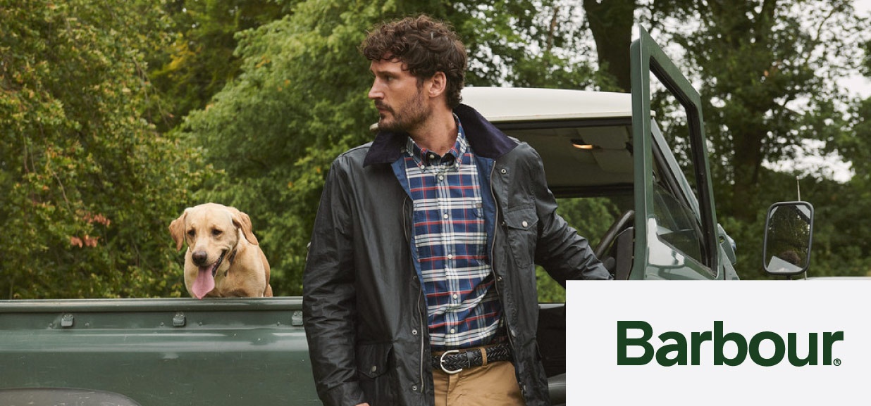 Barbour brand on sale