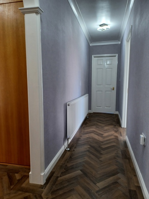 Customers fitted flooring