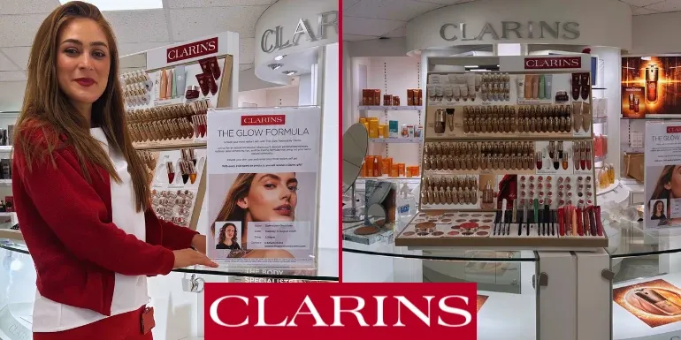 Clarins The Glow Formula Event at Downtown Grantham
