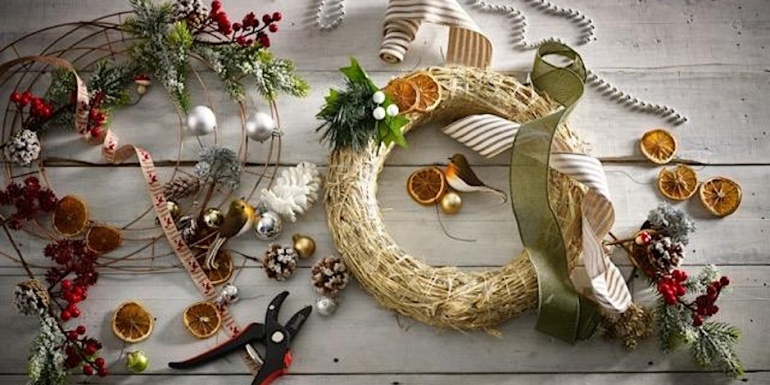 Wreath Making Workshop at Downtown Garden Centre in Grantham