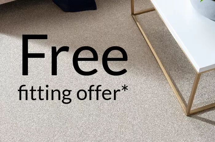 Get Free Fitting in-Store – simply purchase your underlay with any carpet and we’ll fit it for free.

*To qualify for the free fitting offer on your carpet purchase, your order must meet the following conditions;

--- A minimum purchase of 10m2 of carpet

--- An equivalent size of underlay, purchased at the same time 

--- Stair surcharge extra

--- Remnants are excluded from this offer.
