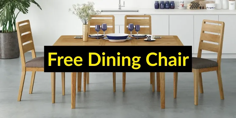 Purchase a dining table and 4 chairs from the selected collections and receive the 4th chair for FREE.
