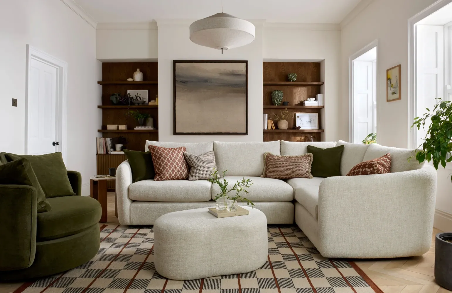 If you are looking to create impact, the Carnaby collection delivers effortless statement style.

With its softly curved frame, stunning silhouette and luxurious texture, Carnaby instantly becomes the focal point of the room.

Inspired by modern boutique interiors, the design feels fashion-led while still remaining comfortable and inviting.

Why Carnaby stands out:

Eye-catching contemporary design

Curved, modern styling

Luxurious textured fabrics

Perfect for trend-led interiors

Styling tip:

Keep surrounding furniture minimal and let the sofa become the hero piece within the room.
