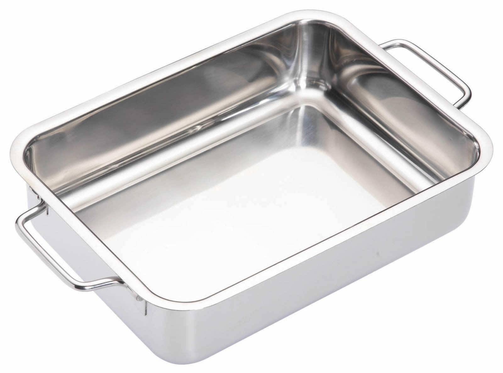 Masterclass Stainless Steel Heavy Duty Roasting Pan 27x20cm | Downtown