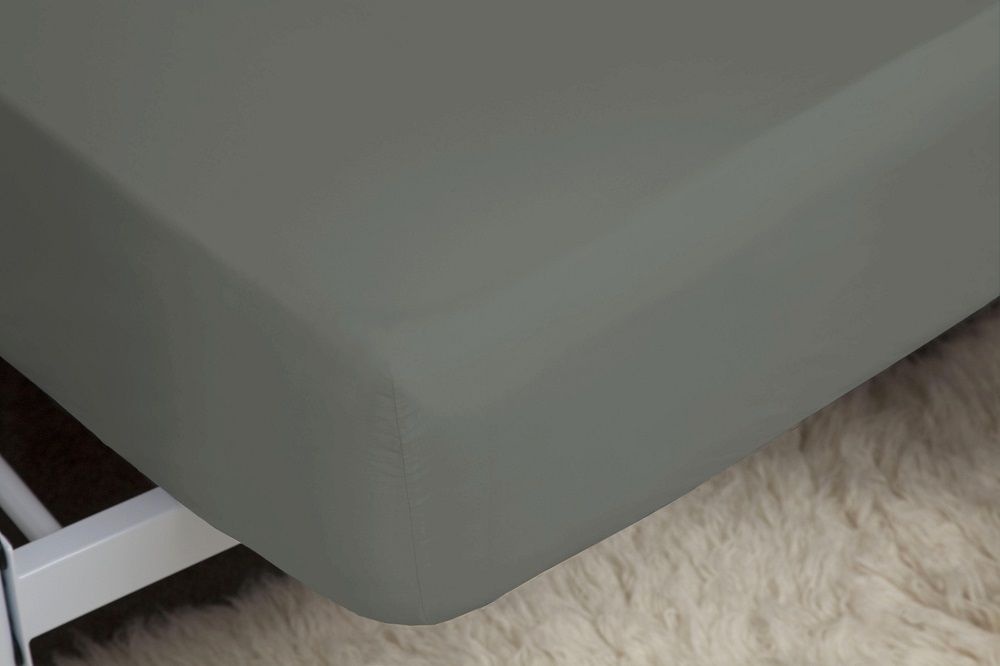 Belledorm 200 Count Extra Deep Fitted Sheet Grey Downtown