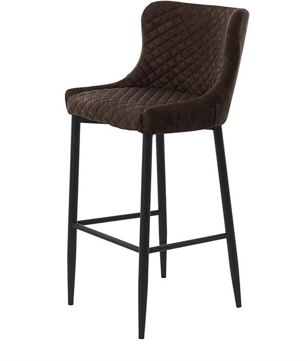 Seattle Bar Stool Brown Vegan Leather Downtown