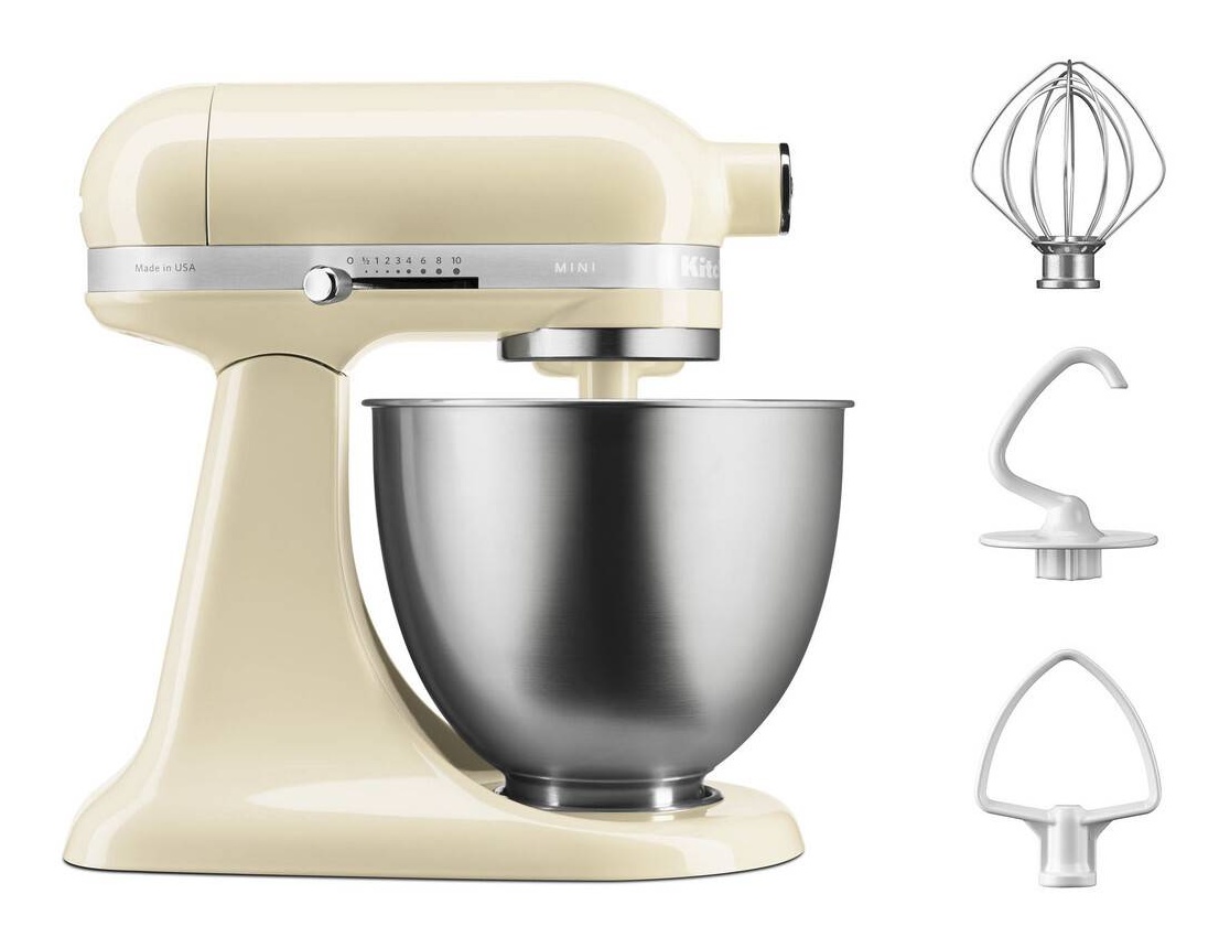 KitchenAid 5KSM3311XBAC 3.3L Mini Stand Mixer Almond Cream Downtow
