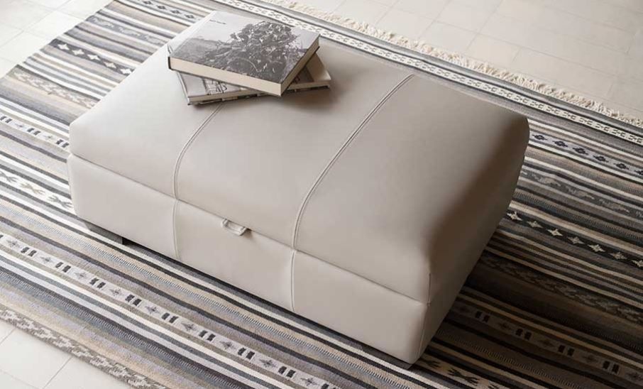 Storage Footstool Patterned Parker Knoll Large Storage Footstool | Downtown