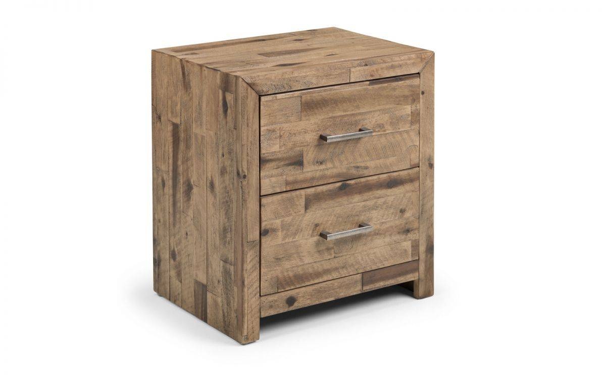 Julian Bowen Hoxton 2 Drawer Bedside Table Downtown