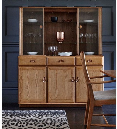 Ercol corner on sale display cabinet