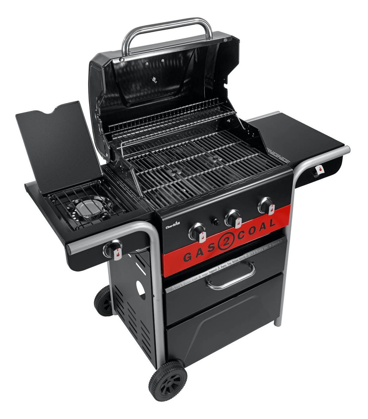 CharBroil Gas2Coal 3 Burner Hybrid Barbecue Downtown
