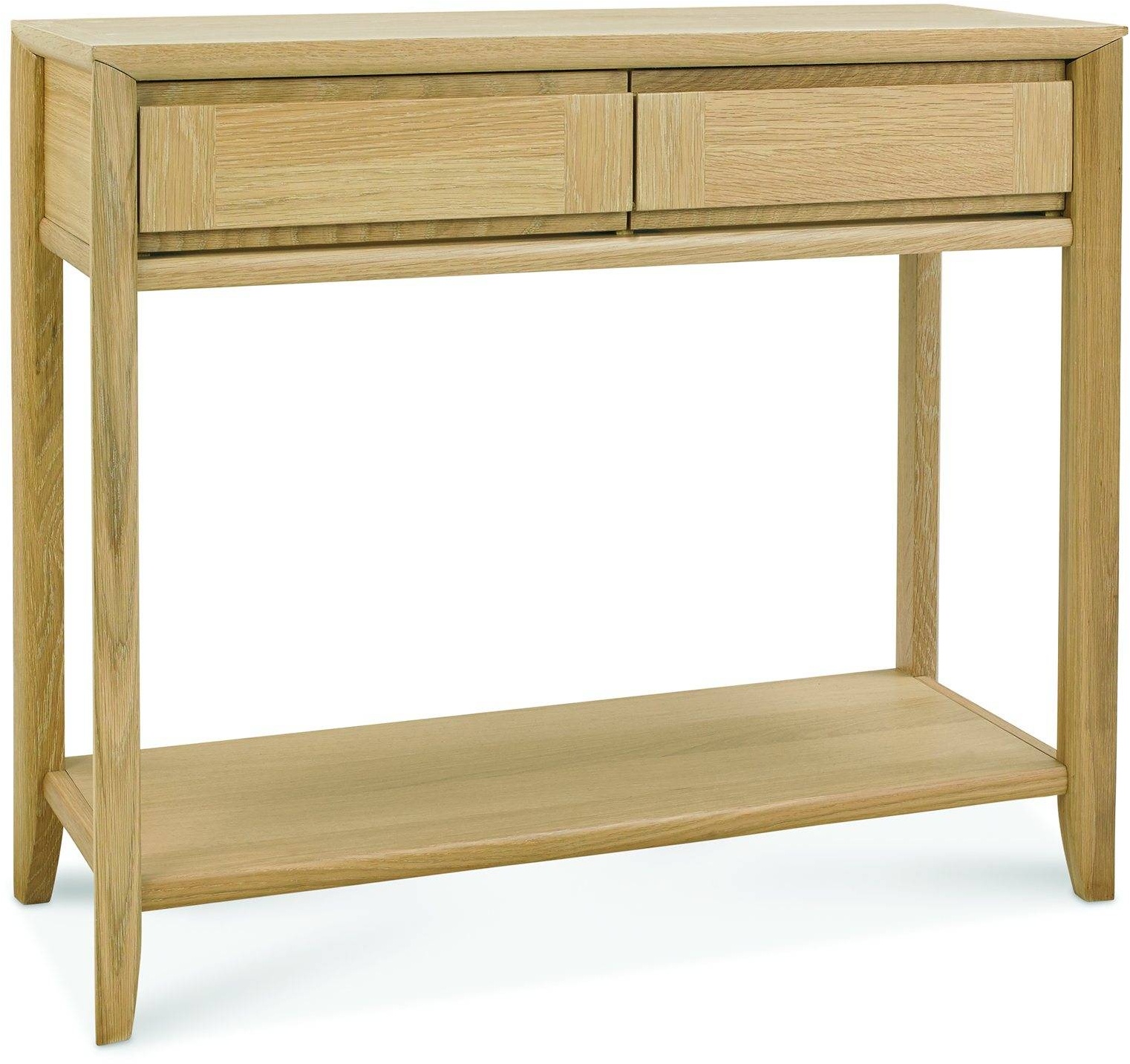 Brampton Oak Console Table With Drawer Downtown