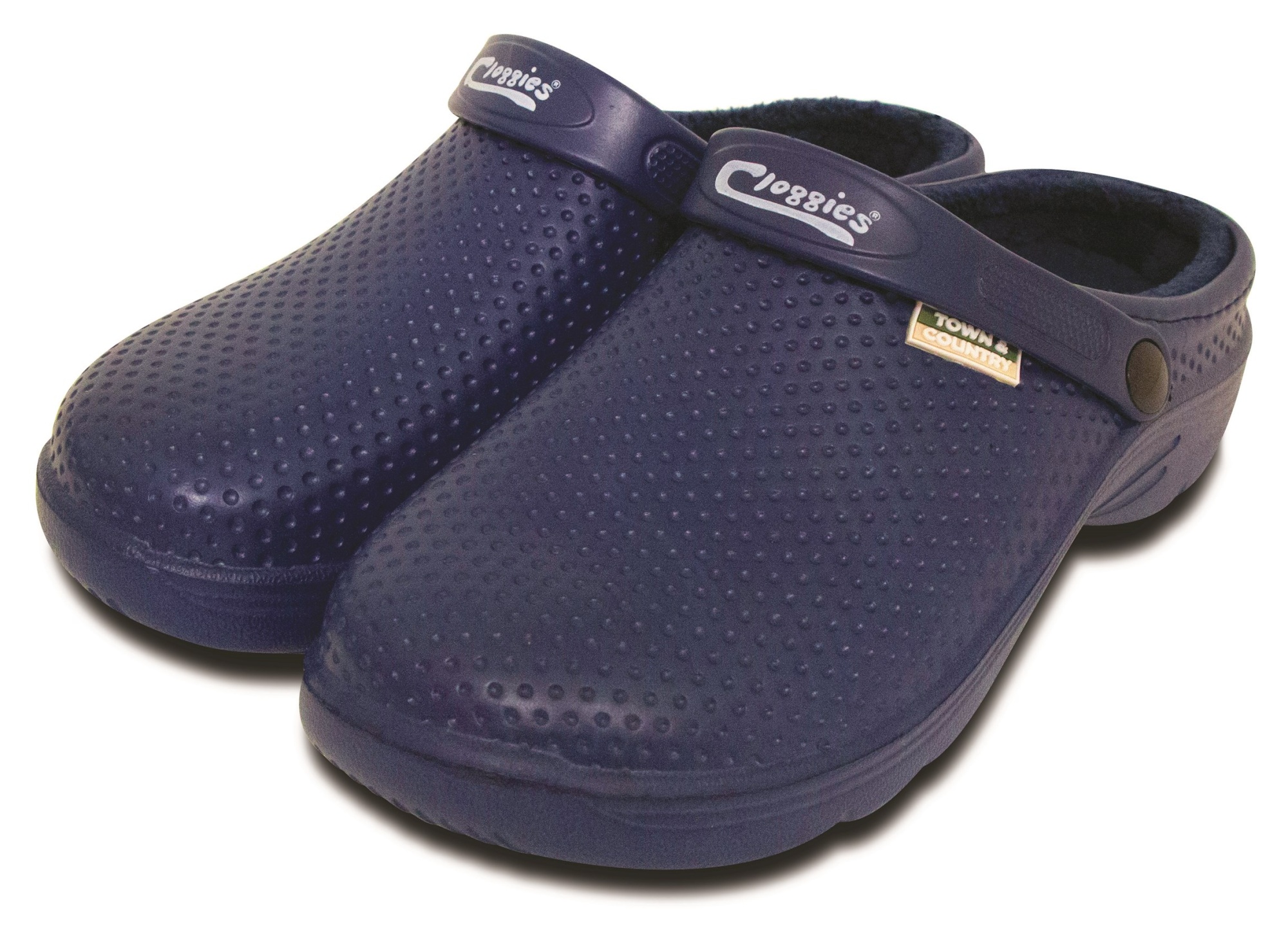 Town Country Fleece Lined Garden Clogs Navy Downtown