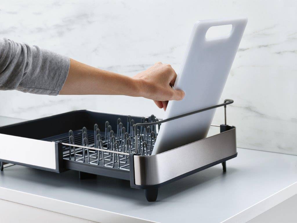 Joseph Joseph Extend Steel Expandable Dish Rack Grey Downtown
