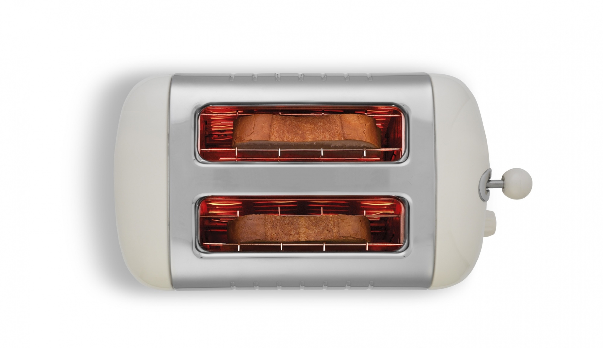 Dualit 2 Slice Toaster Lite Canvas White Downtown