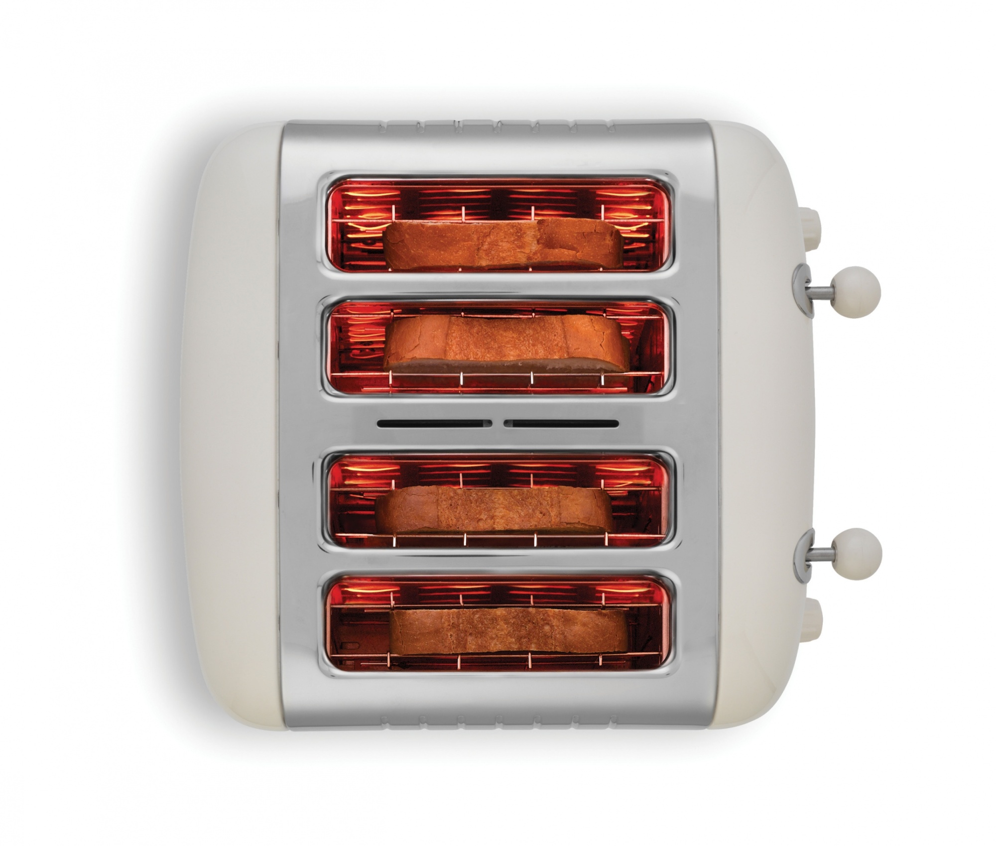 Dualit 4 Slice Toaster Lite Canvas White Downtown