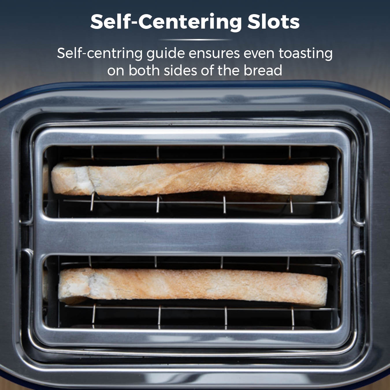 Tower T20043MNB Belle 2 Slice Toaster Midnight Blue Downtown