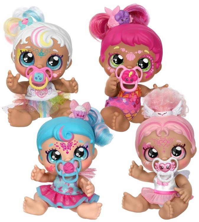 Kindi Kids Dress Up Magic Baby Sister Face Paint Reveal Doll