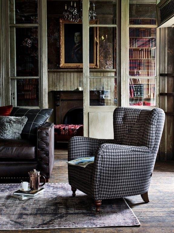 Tartan sales occasional chair