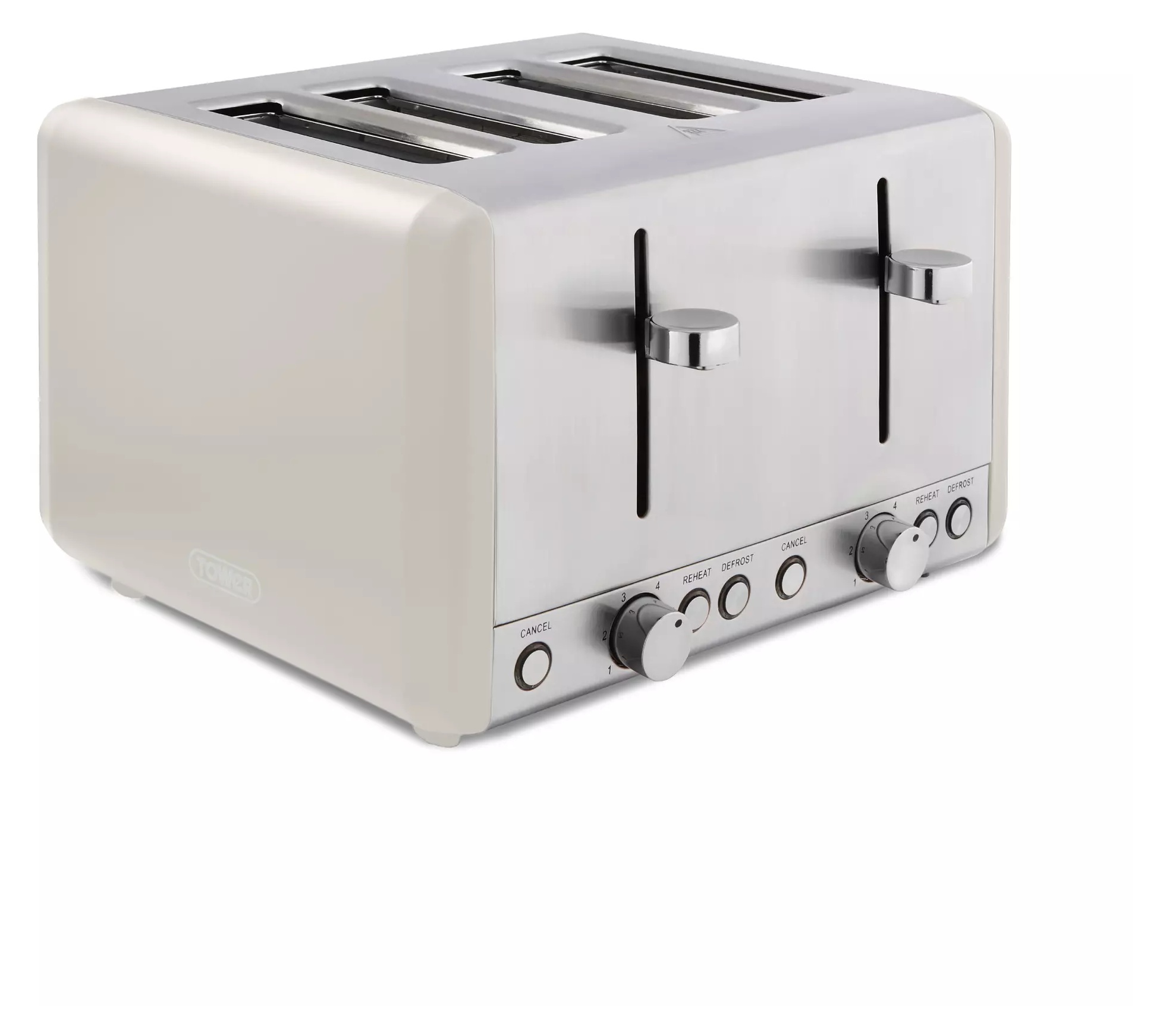 Tower T20051MSH Cavaletto 4 Slice Toaster Latte Downtown