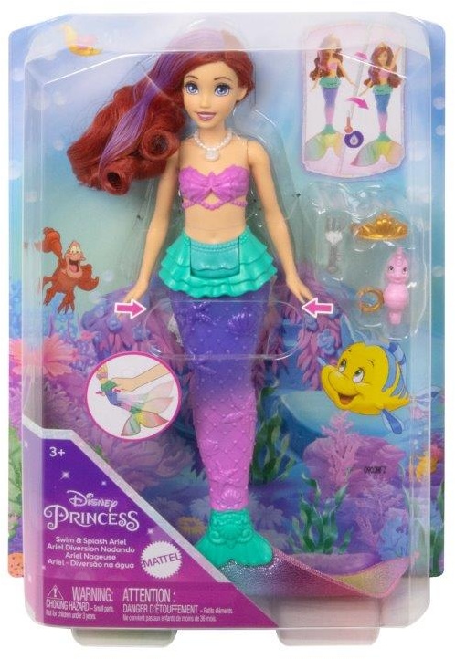 Disney Princess Swim Splash Ariel Doll Downtown