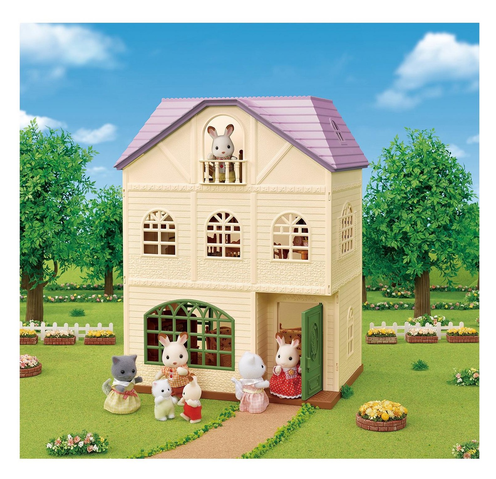 Sylvanian Families Wisteria Terrace House Set Downtown