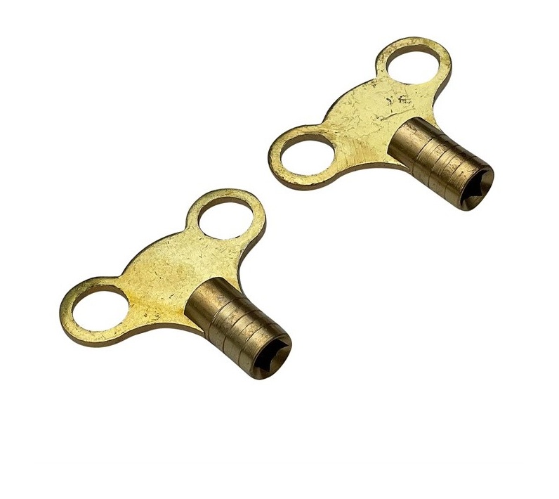 Amtech 2 Piece brass radiator key set| Downtown