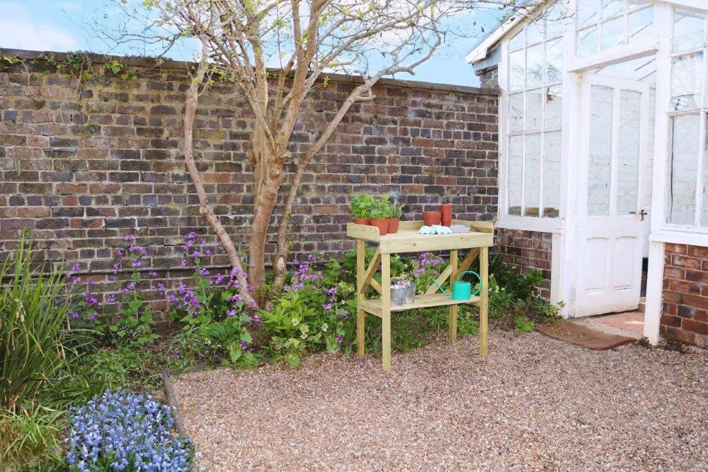 Zest Garden Wooden Potting Bench | Downtown