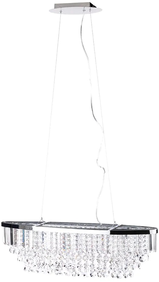 BHS Paladina Diner Pendant Ceiling Light Chrome Downtown