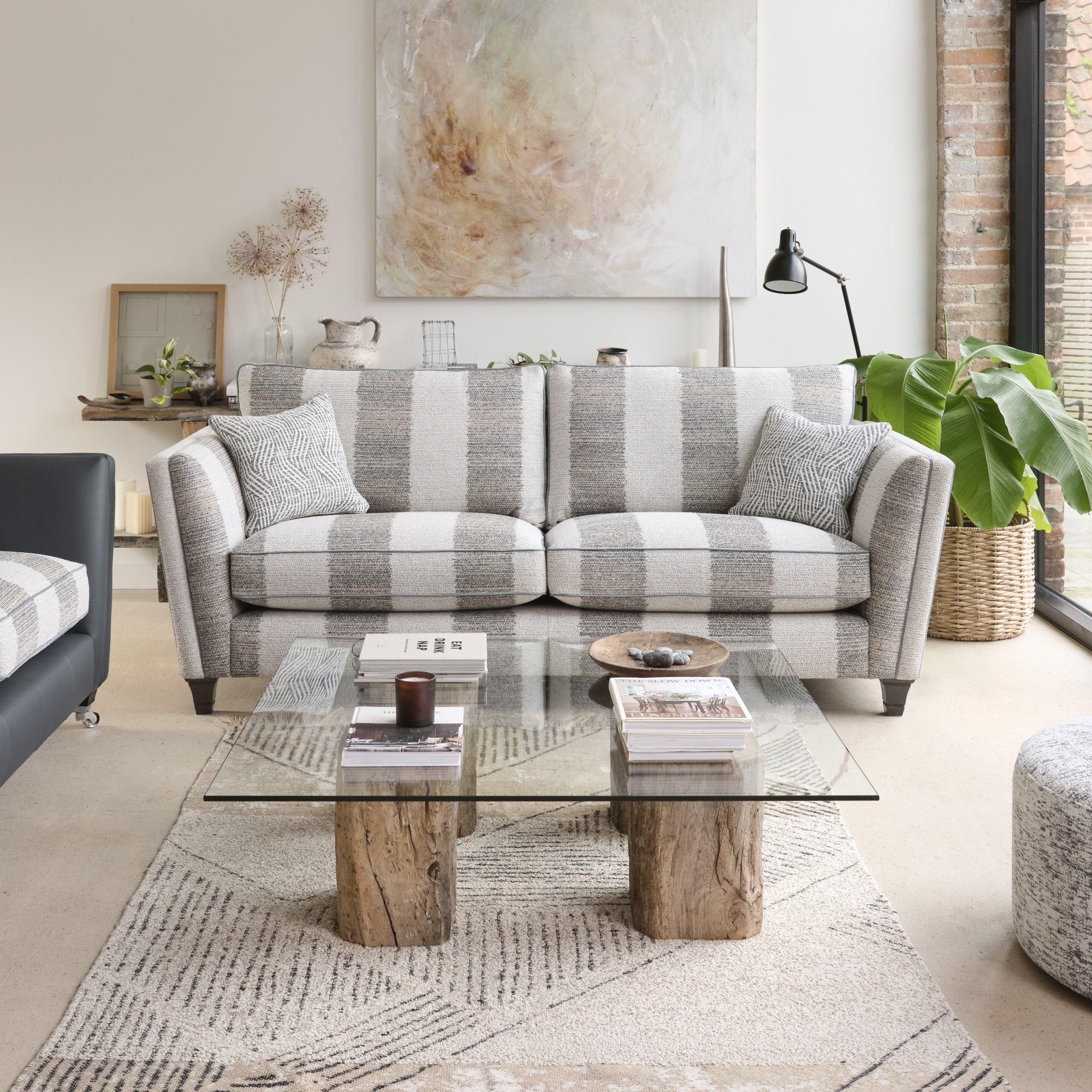 Parker Knoll Harlow Large Seater Formal Back Fabric Sofa