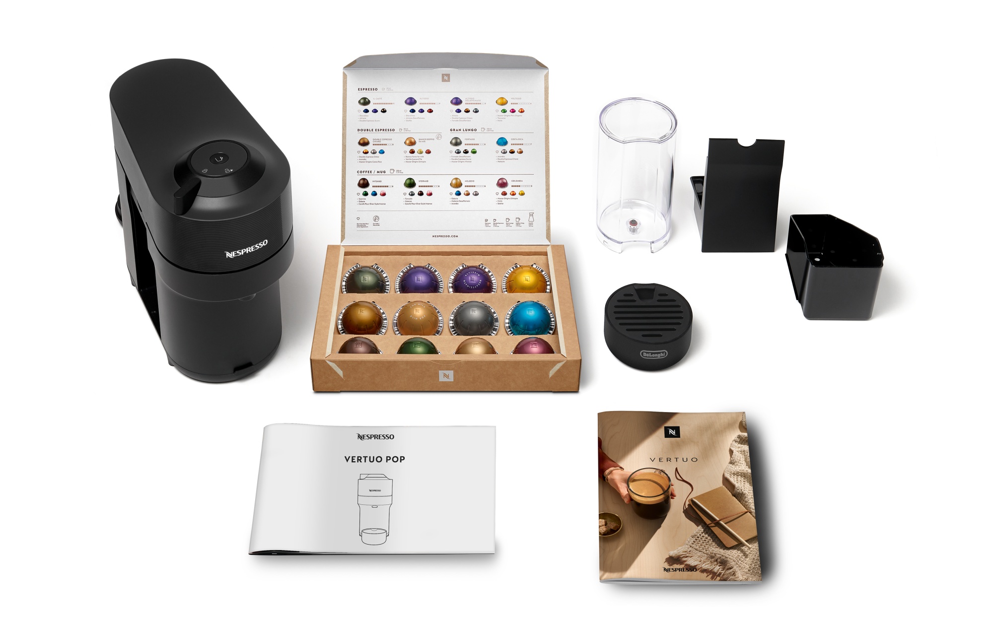 Nespresso ENV90.B Vertuo Pop Coffee Machine - Black | Downtown