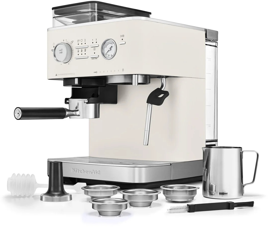 Kitchenaid Large Machine KitchenAid 5KES6551BPL Semi Automatic Espresso Machine with Burr Grind ...