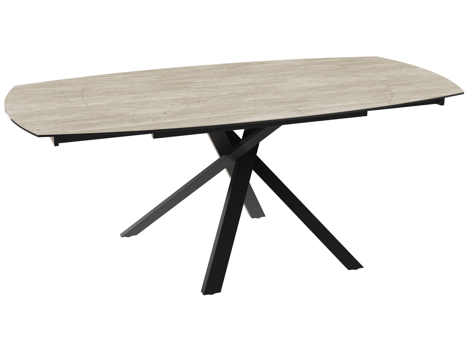 Akante Kheops 130cm 190cm Extending Dining Table Travertine Ceramic akante-kheops-130cm-190cm-extending-dining-table-travertine-ceramic