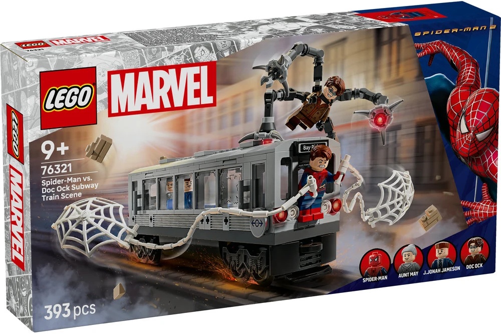 LEGO Marvel 76321 Spider-Man vs. Doc Ock Subway Train Scene | Downtown