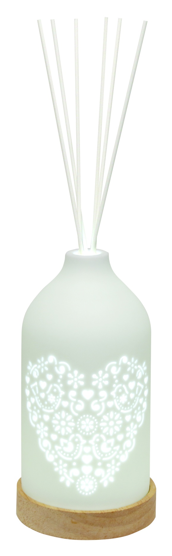 Intertek Diffuser Aromatize LED Ceramic Clean Linen Diffuser 19cm - Heart | Downtown