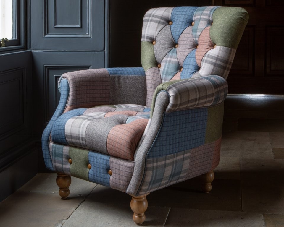 Jester Cool Hues Patchwork Armchair | Downtown