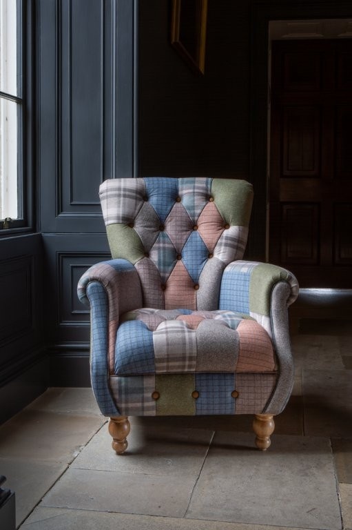 Jester Cool Hues Patchwork Armchair | Downtown