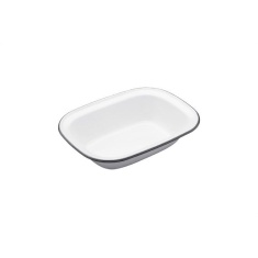 Living Nostalgia Enamel Oblong Pie Dish 20cm Living Nostalgia Enamel Oblong Pie Dish 20cm