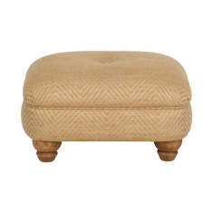Wood Bros Old Charm Buttoned Accent Footstool